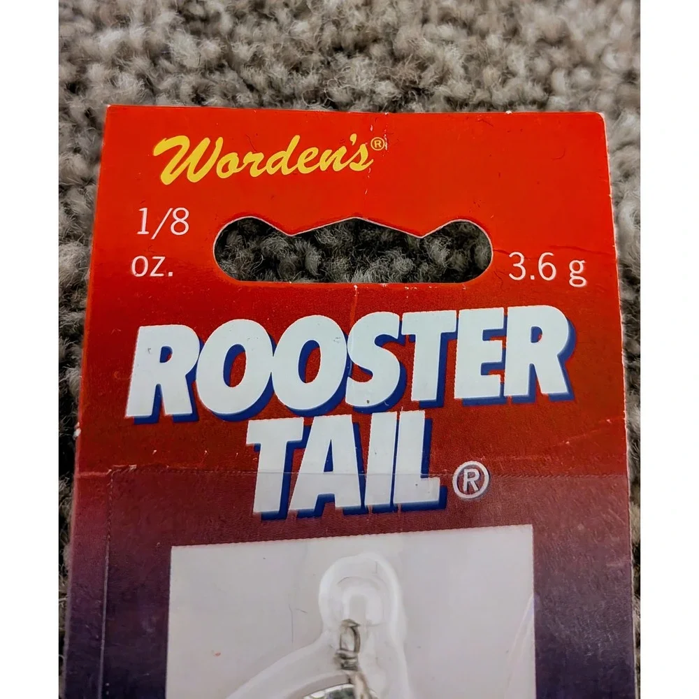 Wordens Rooster Tail Original Fishing Lure 1/8 oz Pink Trout Tiger‎
